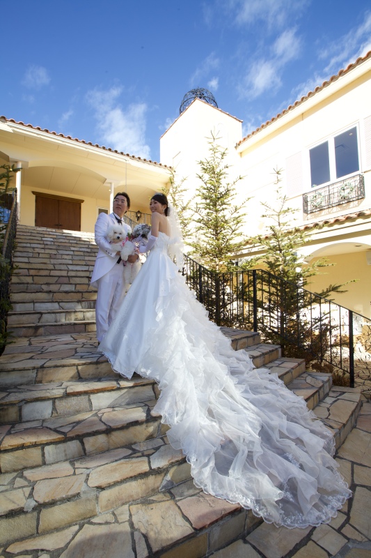 ペット同伴の結婚式懸念写真